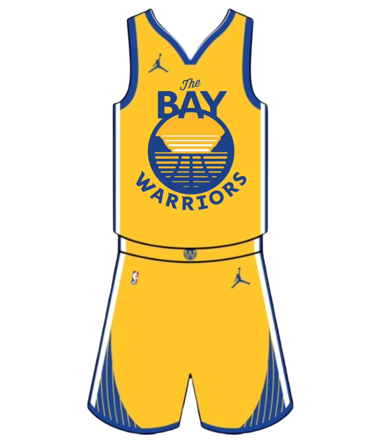 Uniforme Completo de Golden State Warriors Amarilla