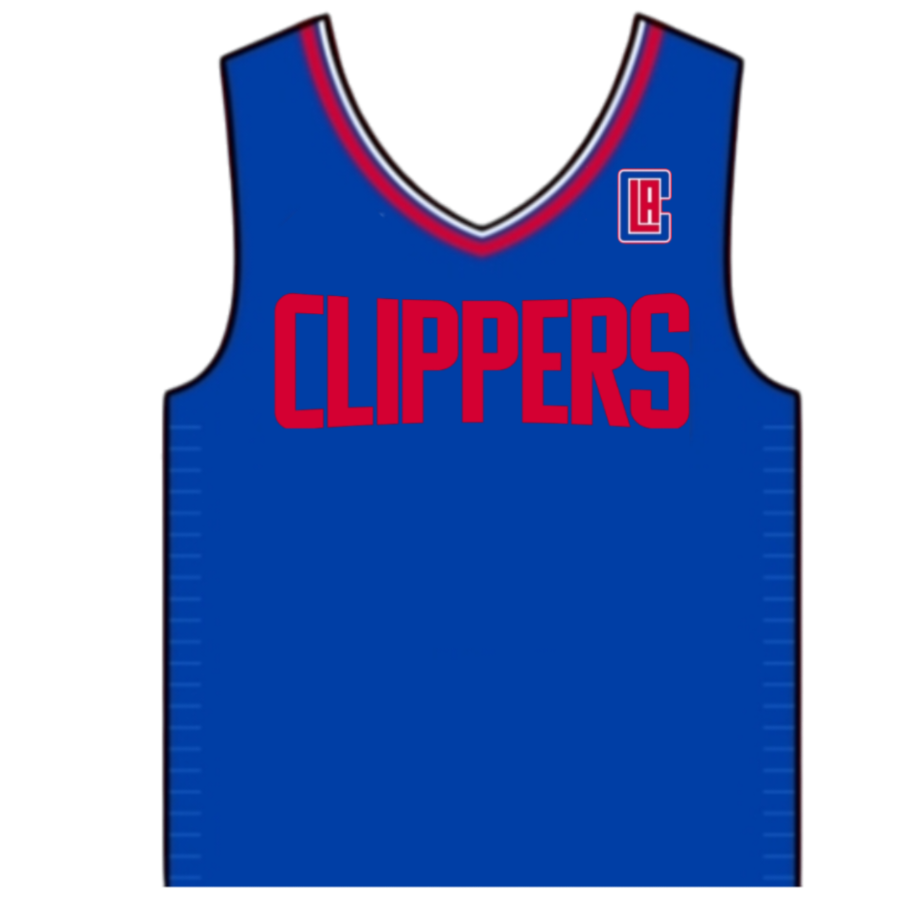 Jersey de LA Clippers Azul y Rojo