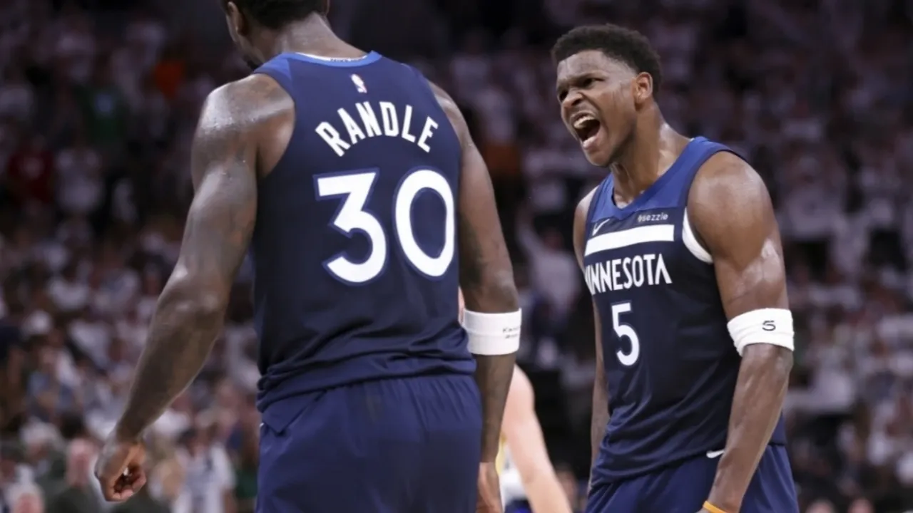 Los T-Wolves liderados por Randle y Ant-Man vencieron a Warriors en el J5 y avanzan a la finales del Oeste por segundo año consecutivo