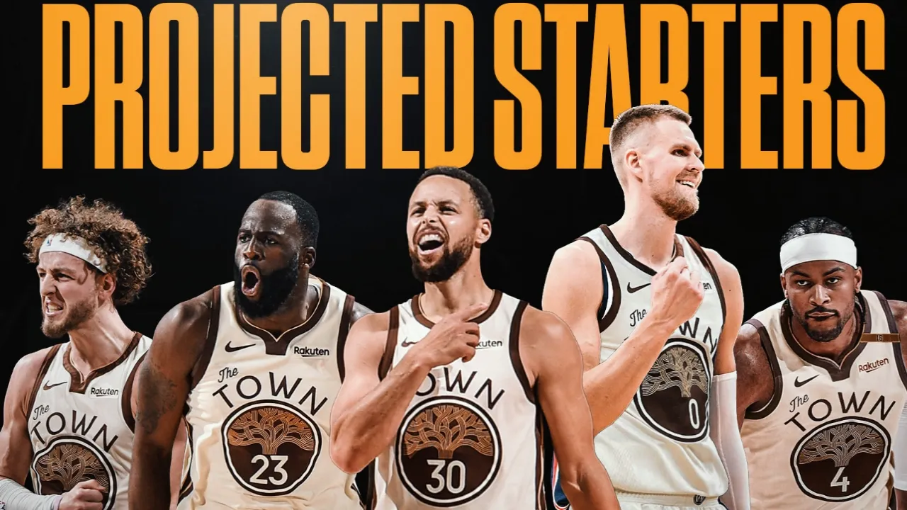 La nueva alineación titular proyectada de Warriors con Kristaps Porzingis